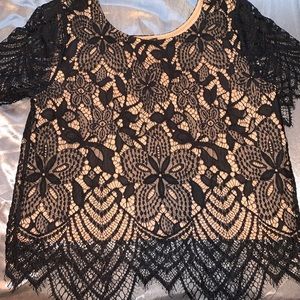 Black and beige shirt from express